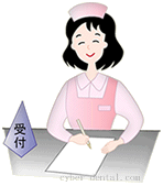 受付スタッフの写真